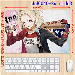 Suicide squad anime mouse pad 60*40*0.3cm（lockrand）