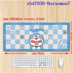 Doraemon anime mouse pad 70*30*0.3cm（lockrand）