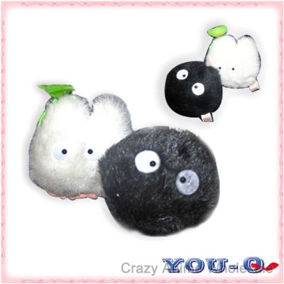 Totoro plush keychain(black&white)