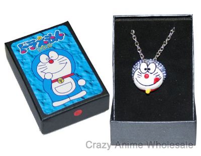 Doraemon brooch necklace(white)