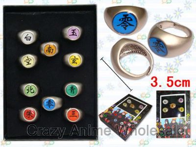 naruto rings set