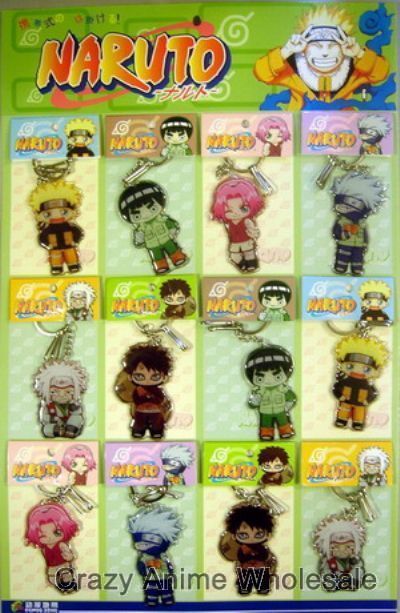 naruto keychain set