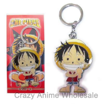 one piece anime keychain