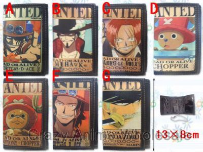 one piece anime wallet