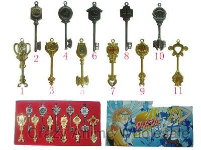 fairy tail anime key set