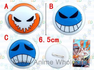 One Piece anime brooch