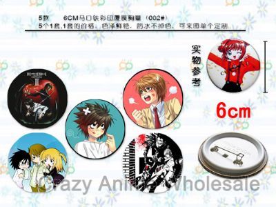 death note anime brooch