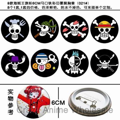 One Piece anime brooch