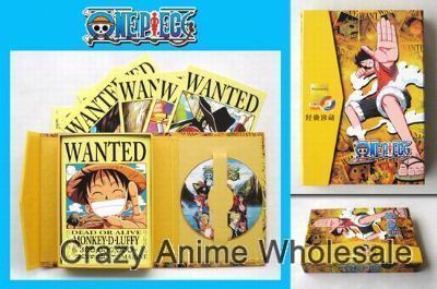 one piece anime postcards and dvd