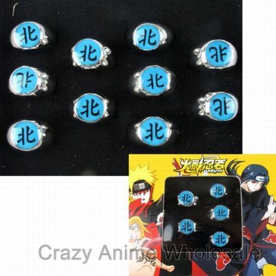 naruto anime ring set