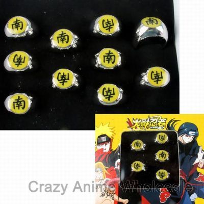 naruto anime ring set