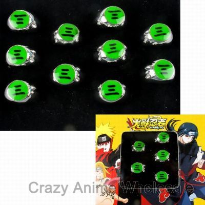 naruto anime ring set