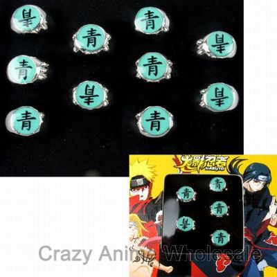 naruto anime ring set