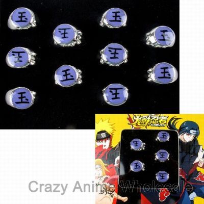 naruto anime ring set