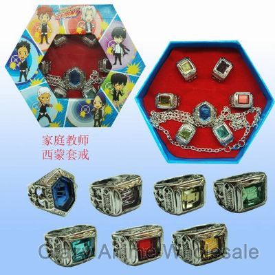 hitman reborn anime ring set