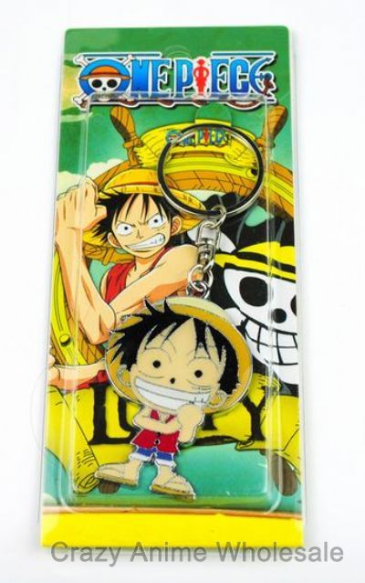 one piece anime keychain