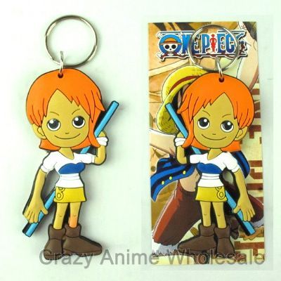 one piece anime keychain