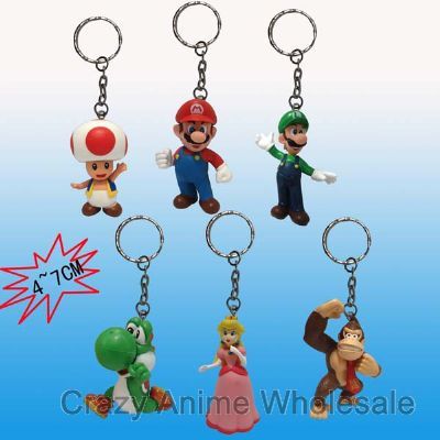 super mario anime keychain