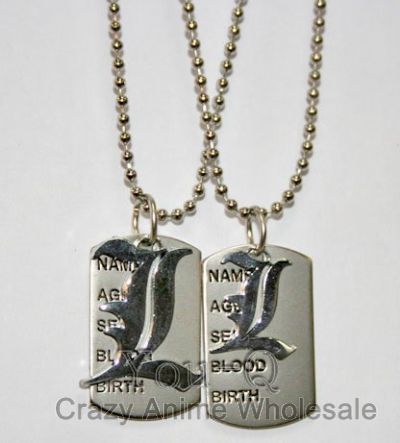 death note anime lover necklace