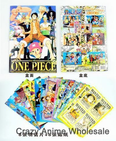 one piece anime post card