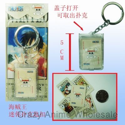 one piece anime keychain