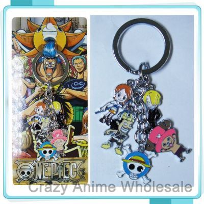 one piece anime keychain