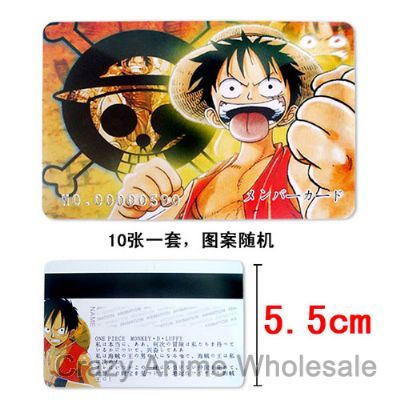 one piece anime member card