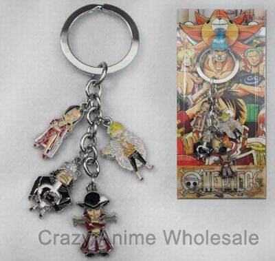 one piece anime keychain