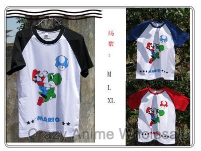 super mario anime t-shirt