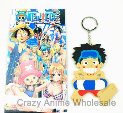 one piece anime keychain