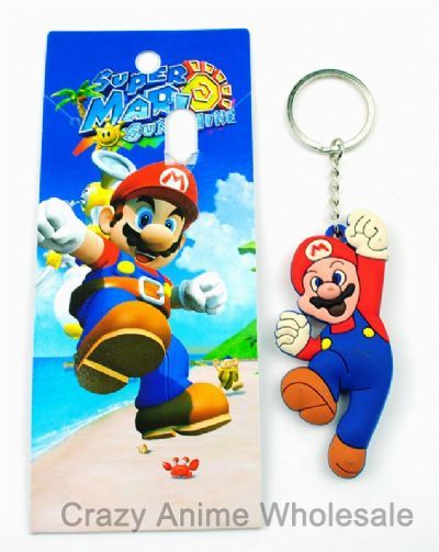 super mario anime keychain