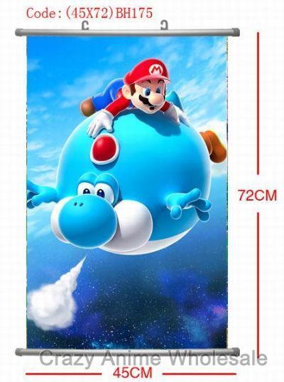 super mario anime wallscroll