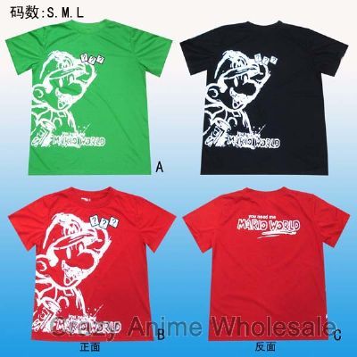 super mario anime t-shirt