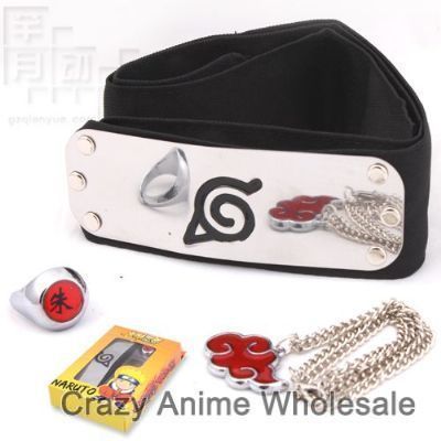 naruto anime headband set