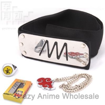 naruto anime headband set