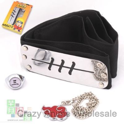 naruto anime headband set