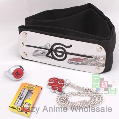 naruto anime headband set