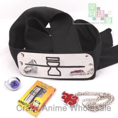 naruto anime headband set