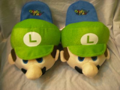 super mario anime plush slipper