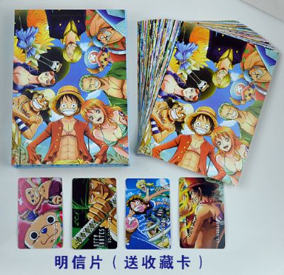 one piece anime postcard