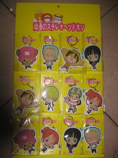 one piece anime keychain