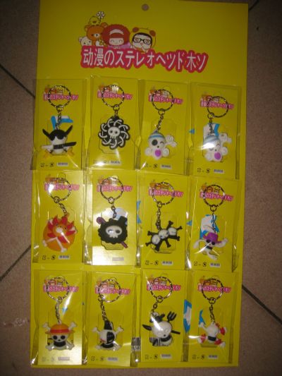 one piece anime keychain