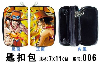 one piece anime keychain bag