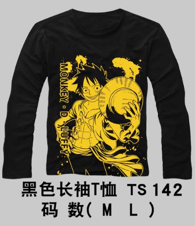 one piece anime long t-shirt