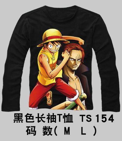 one piece anime long t-shirt