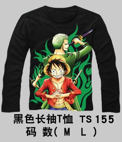 one piece anime long t-shirt