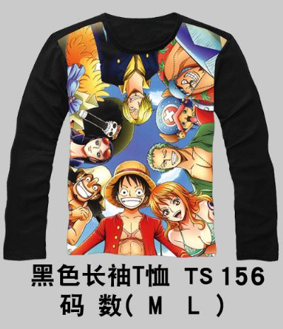 one piece anime long t-shirt