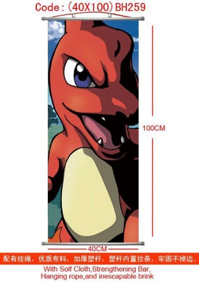 pokemon anime wallscroll