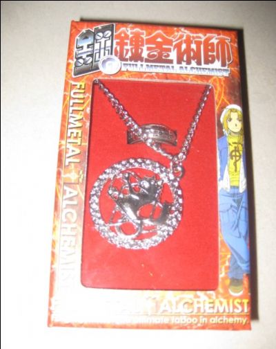fullmetal alchemist anime necklace and ring