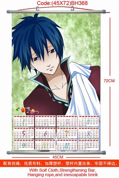Fairy Tail Calendar Wall Scroll